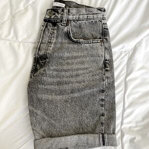 Zara men’s jeans shorts in grey.